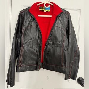 Mudd Red Garment with Colorful Patch